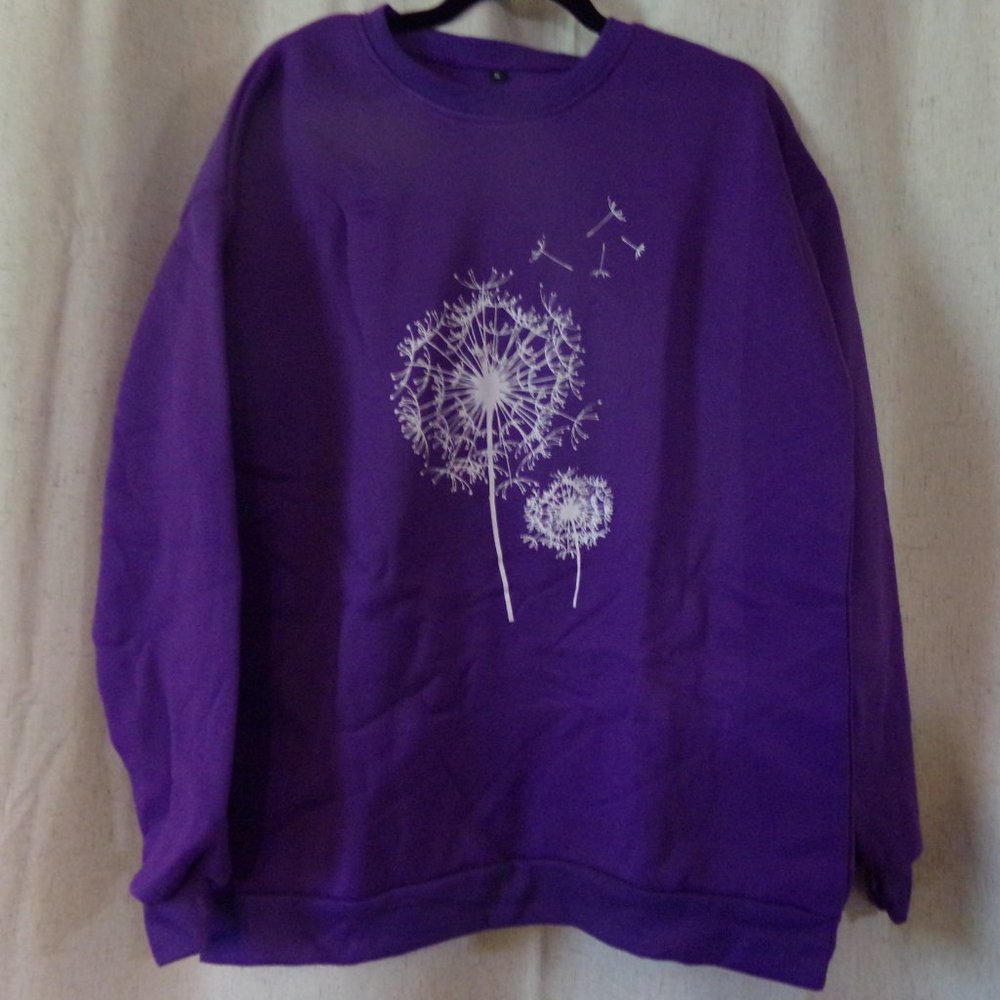 Purple Dandilion sweatshirt